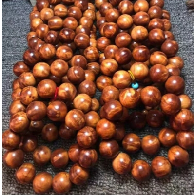 太行山崖柏 手珠 瘤花閃電紋 木珠 香味濃郁 釘瘤 根瘤料