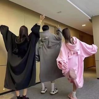 💟臺灣出貨 小惡魔睡衣 情侶睡衣 閨蜜睡裙 連帽睡袍 連身睡衣 毛絨睡衣 珊瑚絨睡衣 可愛睡衣 卡通睡衣 家居服 睡裙
