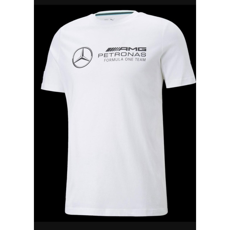 【This is Eddie】Mercedes-Benz德國賓士原廠貨~AMG賽車運動白色短袖T-shirt