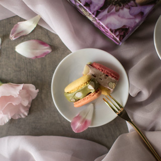 /現貨/ BINGO! 小茶栽堂 馬卡龍牛軋糖 6入 原味 草莓 抹茶 野莓 牛軋糖 馬卡龍 禮盒