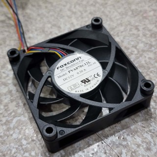 FOXCONN 7公分 CPU 散熱 系統 電腦 風扇 4Pin 12V 0.2A PVA070E12L