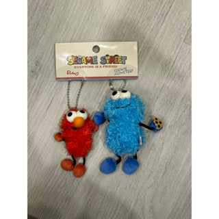 日本環球影城代購USJ 芝麻街 Elmo 餅乾怪獸 柏特 恩尼 珠鏈玩偶吊飾 包掛件
