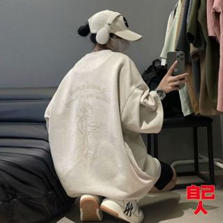 【自己人】麂皮絨短袖上衣 重磅五分袖 港風短袖T恤T恤 短袖上衣 印花上衣 圓領上衣 男女情侶百搭 ATU5004