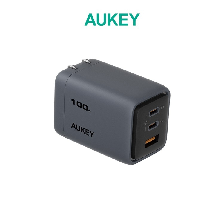 Aukey Comet Mix 3 100W(PA-C5)Type-C 氮化鎵2孔PD快充充電器