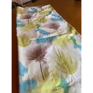 窗簾 穿管式, 黃藍咖色, 二手窗簾, 寬218x高150cm, 2片共$500, 二手, Curtains