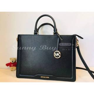 【Sunny Buy】◎現貨◎ 二手 Michael Kors MK Jessie 黑色手提斜背兩用公事包 電腦包