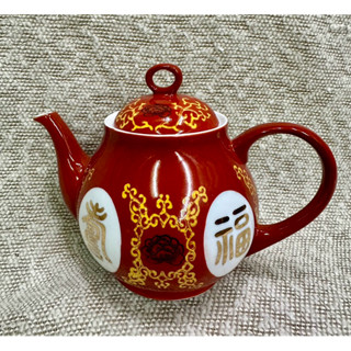 臺灣大同窯福壽無疆380ml小茶壺