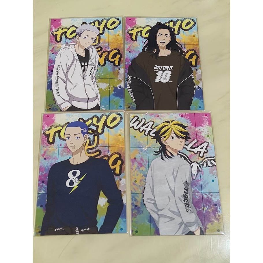 [睡睡蛙小池] 東京復仇者 明信片 三谷隆 場地圭介 柴八戒 羽宮一虎 快閃店 油漆 噴漆 街頭風