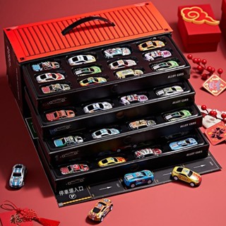 【隔日達】禮盒 集裝箱 車庫 玩具車 合金 鐵皮 回力 小汽車 男孩 賽車 兒童 禮物 2-3歲