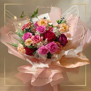 【森林海】模擬花束 生日禮物 仿真花婚禮佈置 人造花捧花 假花裝飾 永生花束 人造花花束 仿真花擺拍道具
