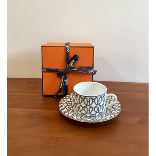 全新HERMES 愛馬仕 咖啡杯盤出~出清價~附盒紙袋