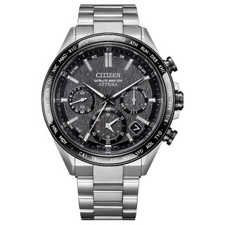 【柏儷鐘錶】Citizen 星辰 光動能 GPS衛星對時 鈦金屬 ATTESA 太空感髮絲紋面盤 CC4058-67X