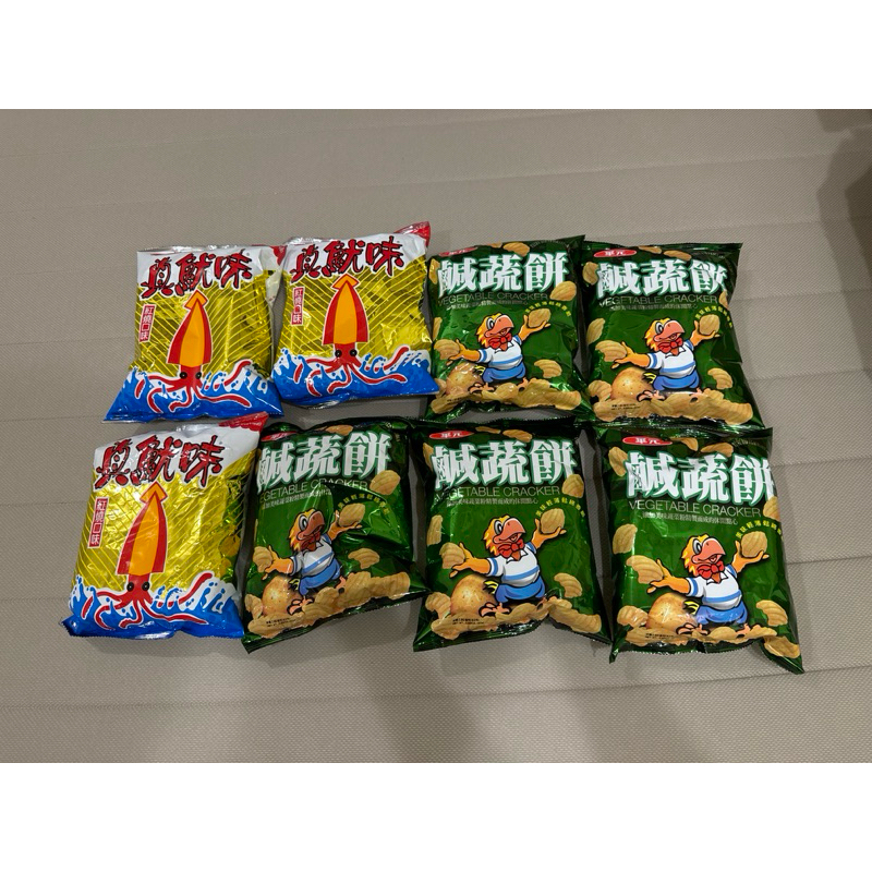 華元 華元食品 真魷味 紅燒口味 /鹹蔬餅 重量82g