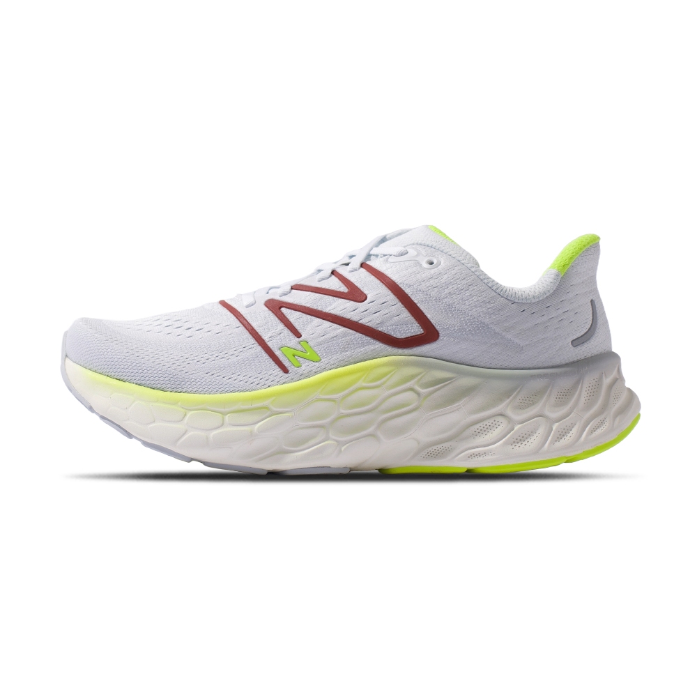 New Balance NB Fresh Foam X More v4 男 白綠紅色 緩震 慢跑鞋 MMORCR4-2E