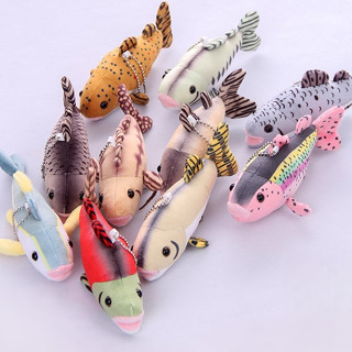 【那間模型】 模擬 魚類 鮭魚 鱸魚 鱒魚 魚 金槍魚 吊飾 鑰匙圈 娃娃 玩偶 掛件 絨毛玩具 生日禮物