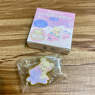 🇯🇵日本帶回 San-X 拉拉熊 Rilakkuma 旋轉棉花糖系列 別針 徽章 盲盒