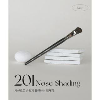 韓國PICCASSO灰鼠毛new 201斜角鼻影刷柔軟觸感抓粉自然化妝刷【愛來客】韓國PICCASSO授權經銷商