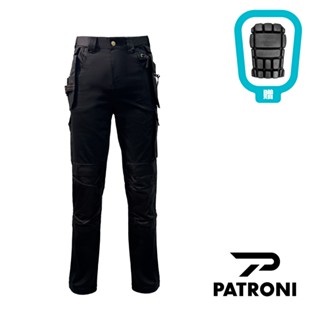 【PATRONI】SW2404 多口袋耐磨工作褲(贈輕量緩震工作護膝乙組)