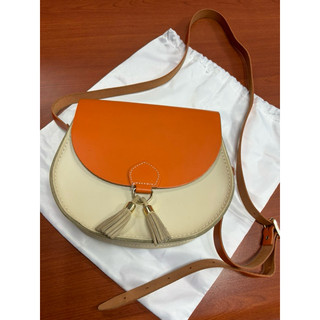 英國劍橋包 Cambridge Satchel 撞色流蘇馬鞍包
