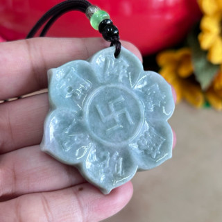 臺灣現貨 六字箴言 蓮花墜 天然翡翠A貨 六字大明咒 六字真言 緬甸玉平安墜 項鍊