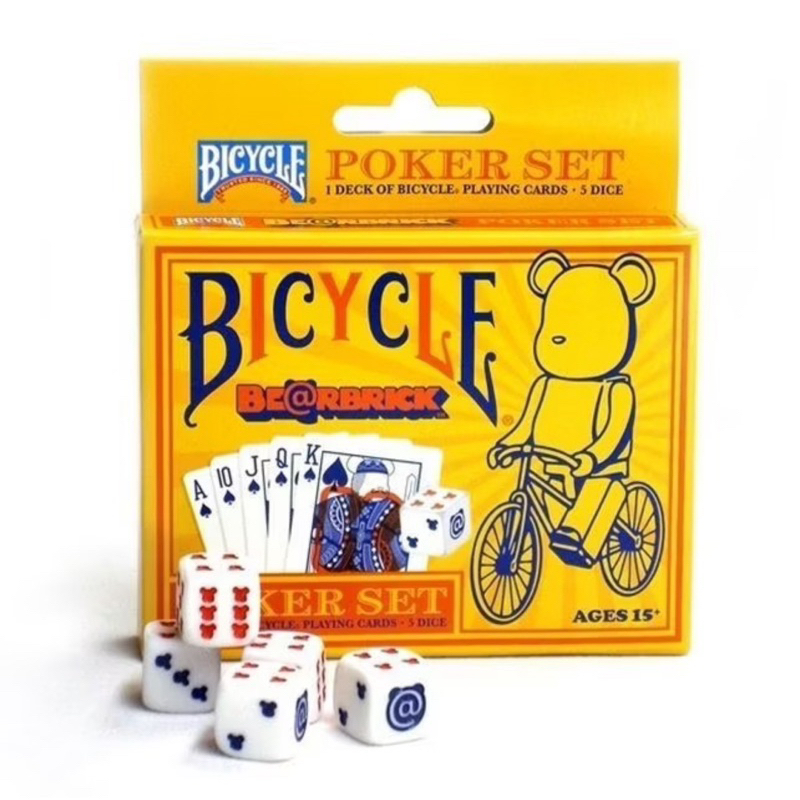 Bicycle Bearbrick 撲克牌骰子套裝