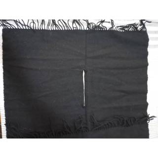 114/5/14降價)【中古 二手品】MUJI無印良品 圍巾 外套式披肩 時尚配件 休閒風 美式風 基本款 黑色