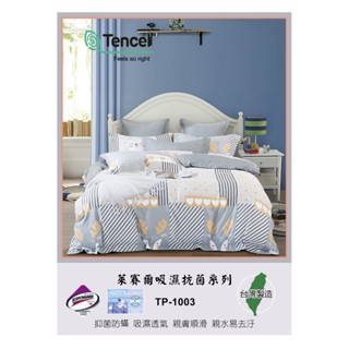 專利3M吸濕透氣抗菌系列天絲兩用被床包組TP-1003