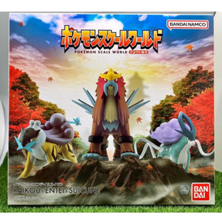 兩津[現貨]萬代 精靈寶可夢 scale world 城都地區 三聖獸 雷公&炎帝&水君 公仔 盒玩 套組 傳說的寶可夢