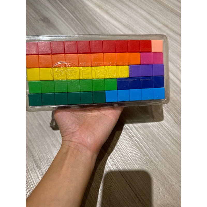 【台灣製質優積木】古氏砝碼數棒 (74pcs)~寶寶學習數與量相結合，十進位/ 借位的概念..數學教具