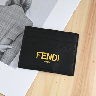 睿鈞國際精品 FENDI 7M0164 牛皮信用卡名片夾.黑 現貨