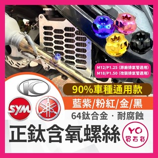 YO買百貨 含氧螺絲 含氧塞 排氣管 光陽 山葉 三陽 鈦合金 正鈦合金 含氧塞 含氧感知器螺絲 JETSL DRG