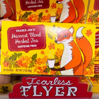 【Star代購】 Trader Joe's 秋季限定 混合香草茶 狐狸草本茶 花本茶 蘋果 肉桂 薑 無咖啡因 20包
