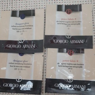 GIORGIO ARMANI 亞曼尼設計師水燦光影粉底，超持妝絲絨水慕斯粉底專櫃1ml 試用包 試用品 小樣