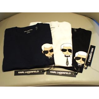 皮皮精品館 - Karl Lagerfeld 卡爾老佛爺頭像 男版 短袖 T恤 短T