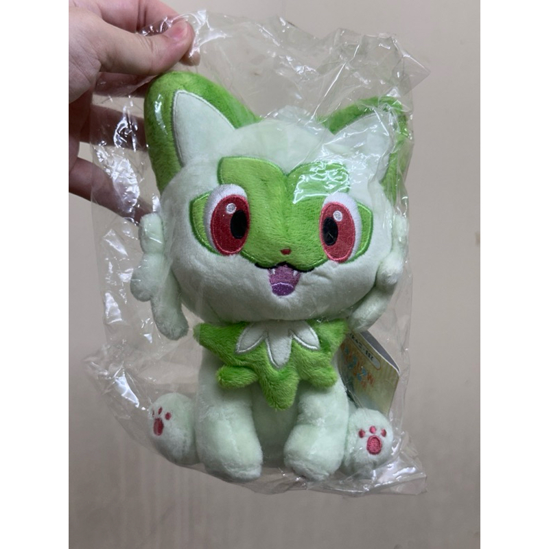 新葉喵 新葉喵30cm 新葉喵娃娃 寶可夢 娃娃 樂玩多 正版吊牌 現貨