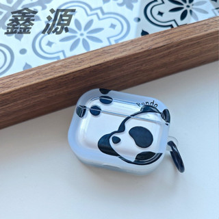 ins高階 AirPods 噴油高畫質 黑白熊 熊貓 AirPods Pro1/2AirPods2 /AirPo新三代