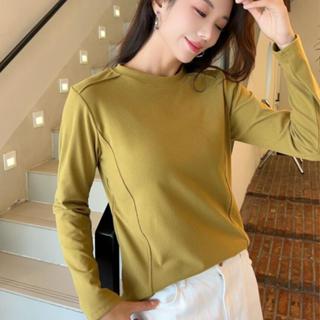 衣時尚 上衣 長袖T卹 發熱衣保暖 L-3XL 新款德絨保暖衣女加絨加厚圓領保暖上衣慕斯暖絨顯瘦秋衣打底衫-5534.