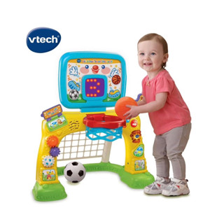 「二手」Vtech 多功能互動感應運動球場 學齡前 籃筐 投籃 運動玩具 英文學習
