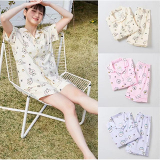 臺現 韓國代購 SPAO x 吉伊卡哇 短袖睡衣 涼感睡衣 套裝 睡衣 聯名款 家居服 休閑服 情侶款