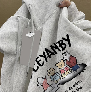 臺灣出貨 女生衣服 帽T連帽衛衣美式 大學T男女生同款韓版大呎碼 oversize 刷毛 加絨長袖上衣M1527A