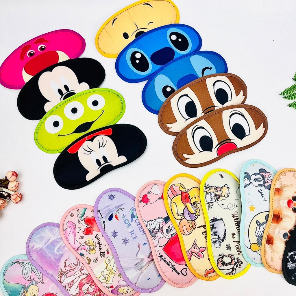 迪士尼【眼罩】辦公室 搭飛機 坐火車好物 可愛眼罩 午睡午休 米奇米妮 史迪奇 奇奇蒂蒂 維尼 三眼熊抱 冰雪 美人魚