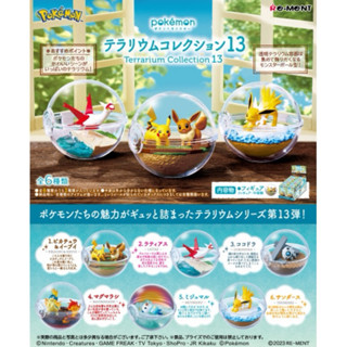 現貨 正版 re-ment寶可夢寶貝球盆景品 p13 寶貝球水晶球盒玩皮卡丘伊布紅水督可可多啦水水獺雷伊布火巖鼠整套6款