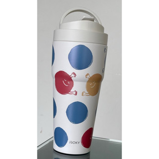 【WOKY沃廚】hahababy聯名-(●●)渾圓杯-手提保溫杯770ml(擁抱點點款)