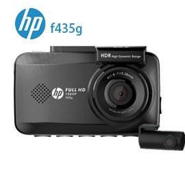 「公司貨」HP 惠普 F435g高畫質行車紀錄器 前後雙錄 GPS測速
