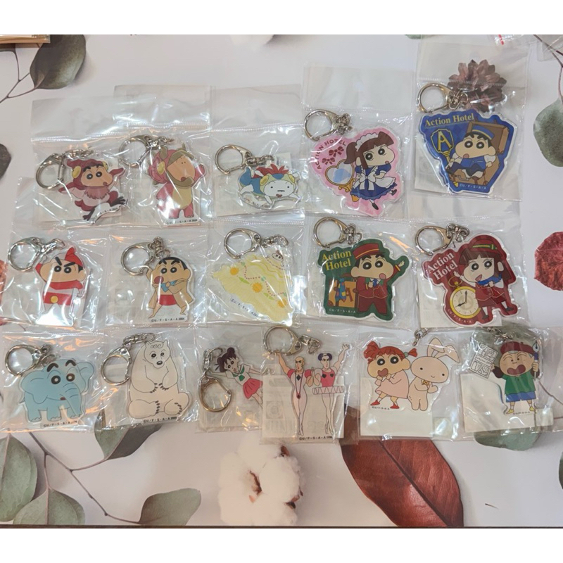 🍭Ruo🍭蠟筆小新 吊飾 壓克力吊飾 電影 映畫 風間 可愛P 正男 妮妮 兔兔 小葵 小愛 阿呆 小白 馬卡歐 裘馬