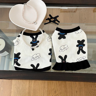 OOPET ♡ 現貨｜韓國 兔兔夥伴無袖背心&洋裝 S-XL｜韓國品牌 韓國寵物服飾 寵物衣服 狗狗衣服 貓咪衣服