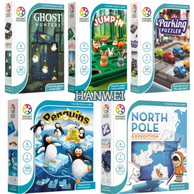 ❖比利時 SMART GAMES❖ 古堡探險 / 移動停車場 / 跳跳小兔/ 冰上企鵝100題大挑戰 /冰原尋蹤