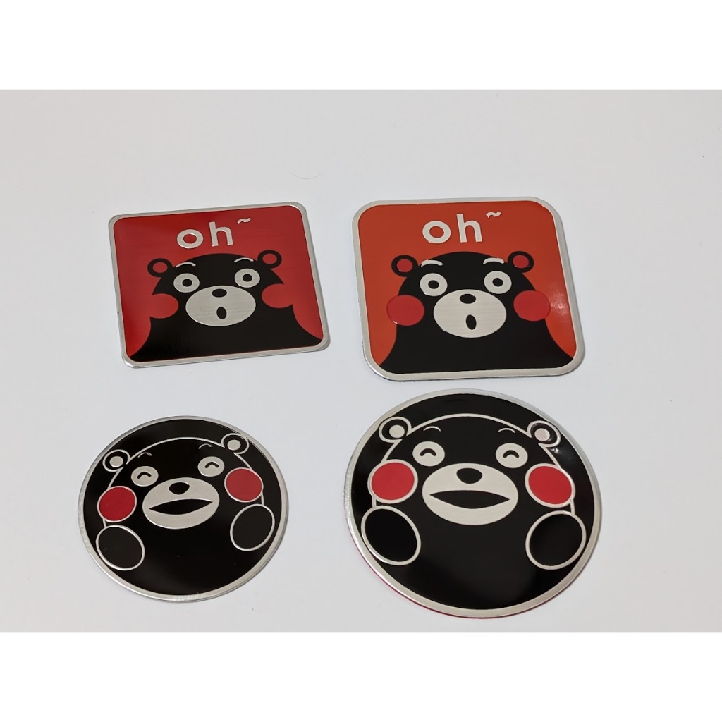 小梁部品 熊本熊 金屬 車標貼 機車 日本 重機 油箱 LOGO 3D立體 HONDA MONKEY 臘腸狗 125