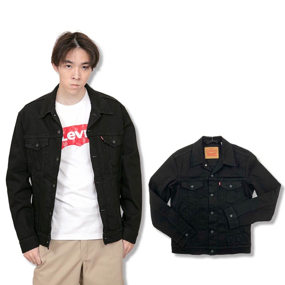 Levis 黑色牛仔外套 輕便 levis 百搭黑 男女外套 長袖 72334-0223 現貨 @7740