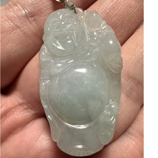 天然緬甸A貨翡翠 配戴型彌勒佛